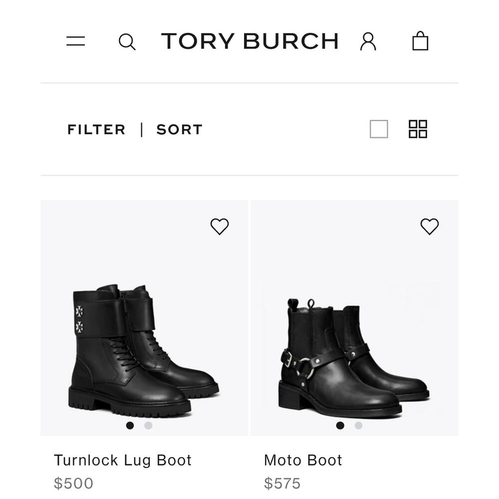 Tory Burch Jaden Buckle Womens US Size 9.5 M Black Leather Biker Harness Boots - Picture 14 of 15